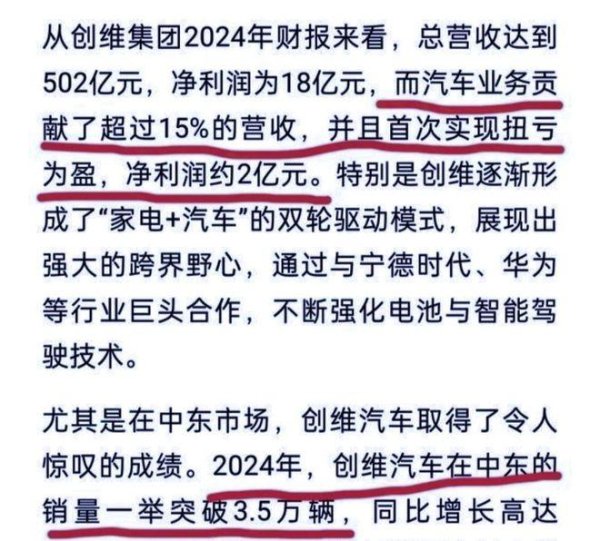 捷希源配资 销量4万赚了2亿，创维发布报告后，给车企提供了新的盈利思路